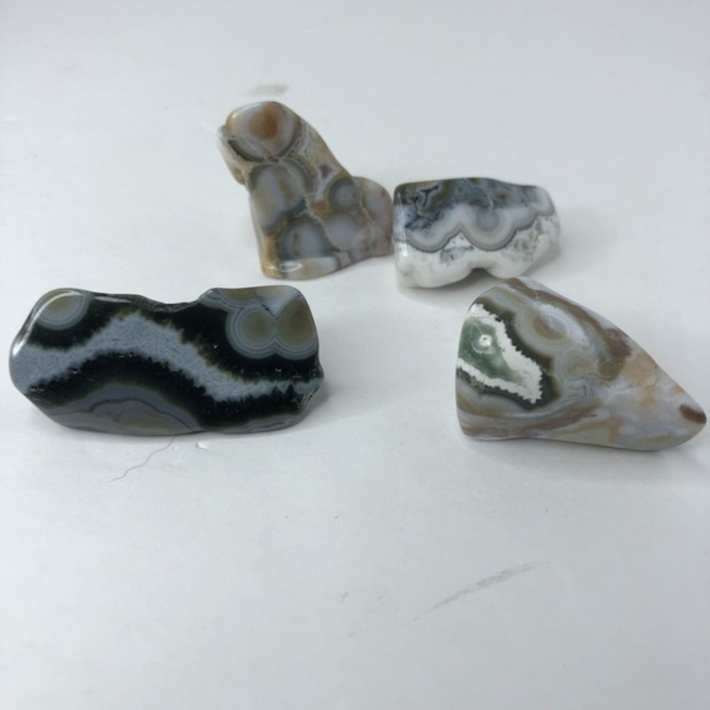 Ocean Jasper‎ 8th Vein Madagascar Set of Four (4)Tumbles